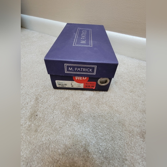 M. Patrick Navy Open Toe Heels Size 6 M New In box - Picture 2 of 11